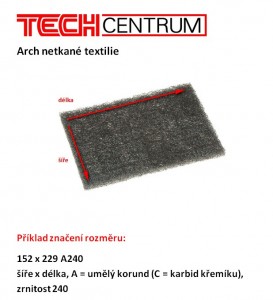 Netkaná textilie arch 152x229 mm C240-280 černá 120777 TYROLIT