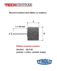 Kombinované lamelové tělísko 50x30-6 zr.150/fine A 457370 TYROLIT PREMIUM