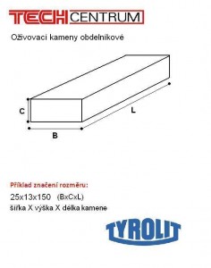 Oživovací kámen 25x13x150 89A240H5AV 678953 (10ks) TYROLIT