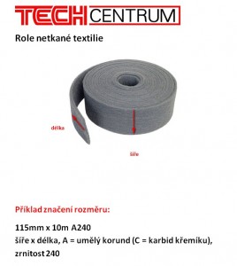 Netkaná textilie role 100mmx10m A400-500 vínová 120674 TYROLIT