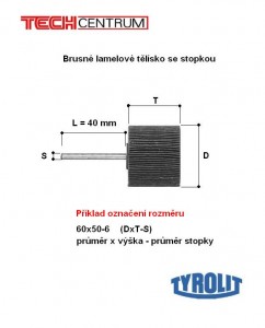 Brusné lamelové tělísko 30x15-6 zr.150 plátno PREMIUM 816906 (10ks) TYROLIT