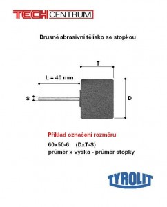 Abrasivní tělísko 40x20-6 zr.280 very fine A 388126 TYROLIT PREMIUM