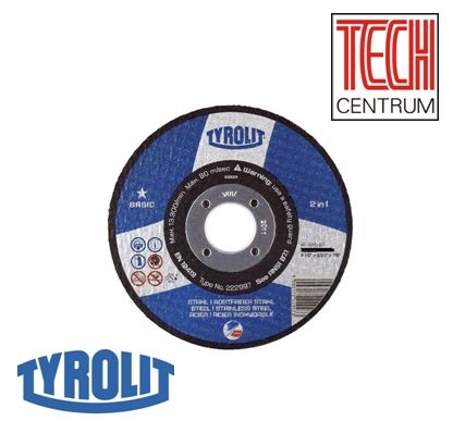 Kotouč řezací flex T41 125x1x22,2 OCEL 2v1 A60QB80 AKCE 34589758 TYROLIT BASIC