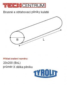 Pilník kruhový 20x200 49C120N7V 430698 TYROLIT