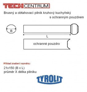 Pilník s rukojetí kuchyňský 21x150 49C280O7V doprodej TYROLIT