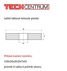 Kotouč látkový 70x20x8 hedvábí 2x šité leštící