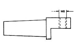 Držák kolečka 12x50  Mk1 12-05 kuželový ocelový