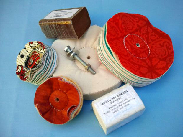 Sada na leštění kovů - lehké slitiny sada I. barevné kovy